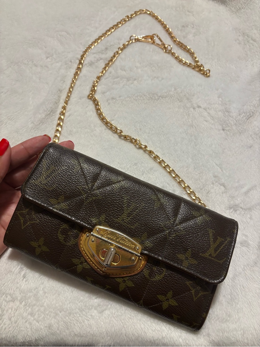 Louis Vuitton Monogram Quilted Wallet in Brown with Gold Hardware - Picture 2 of 5